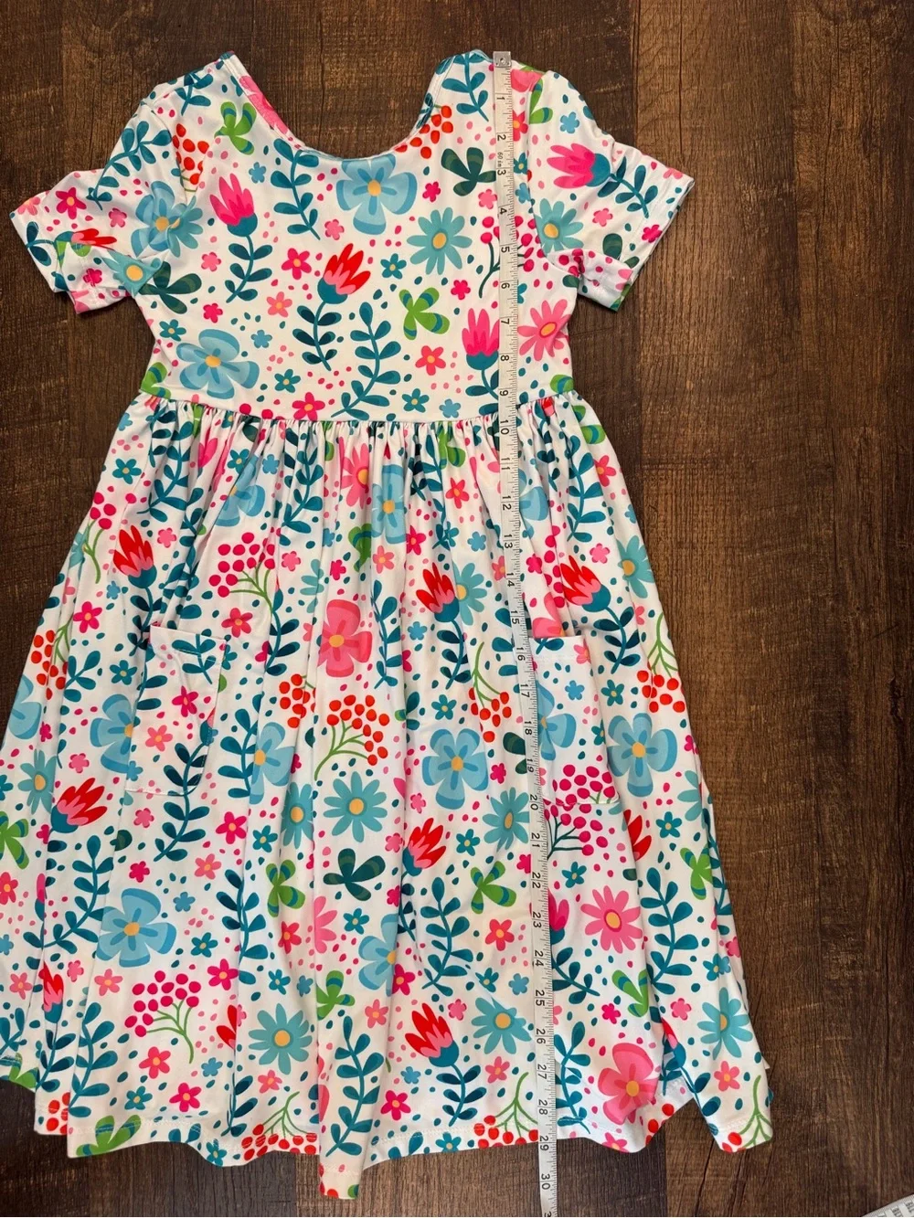 Mila & Rose SUNLIT GARDEN S/S POCKET TWIRL DRESS NWOT
